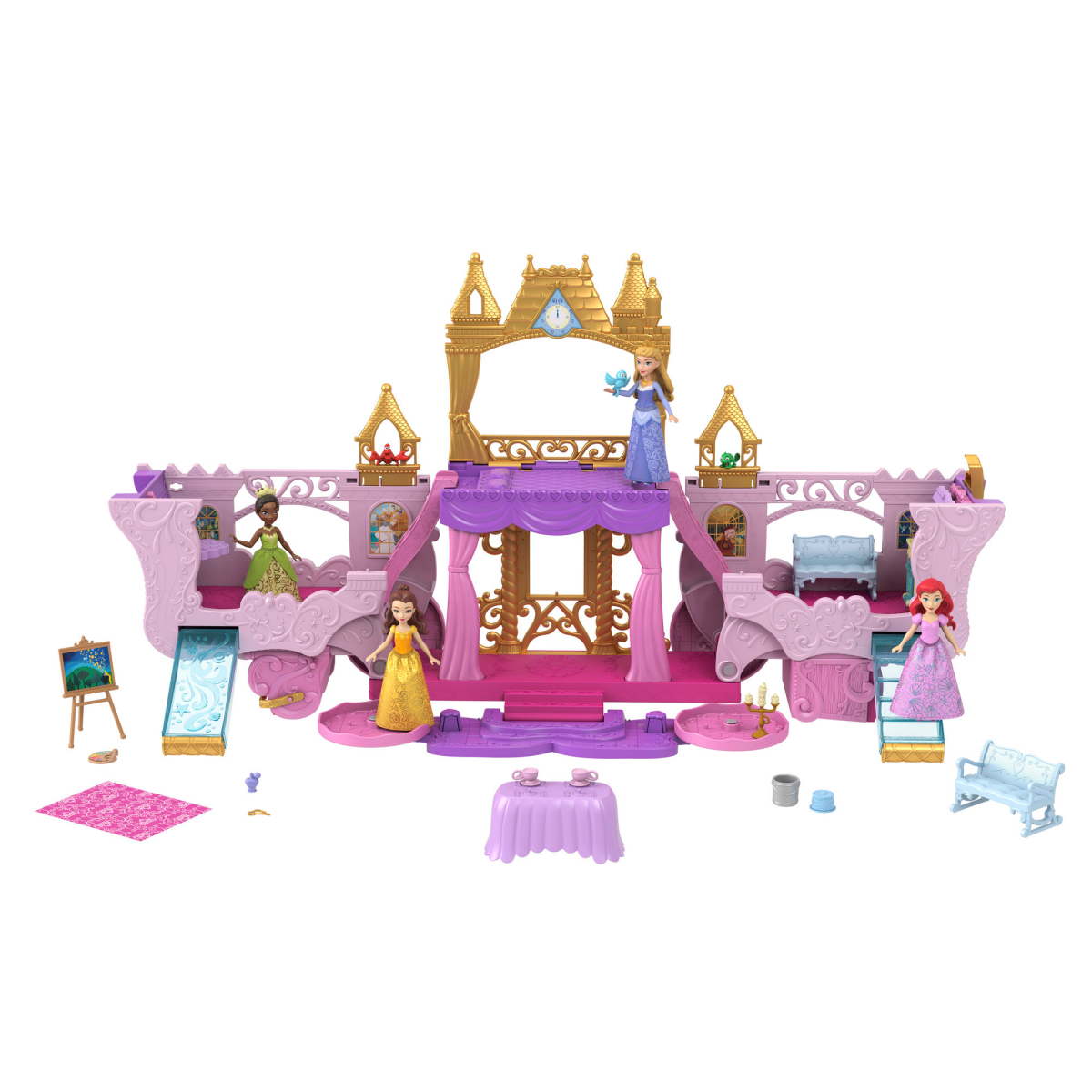 slide 3 of 7, Disney Princess Carriage to Castle 2-in-1 Playset, 1 ct