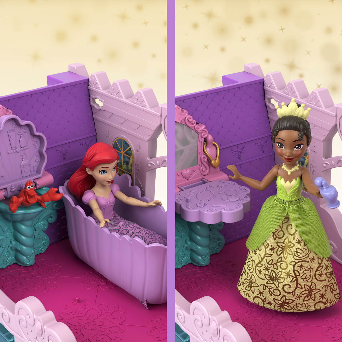 slide 2 of 7, Disney Princess Carriage to Castle 2-in-1 Playset, 1 ct