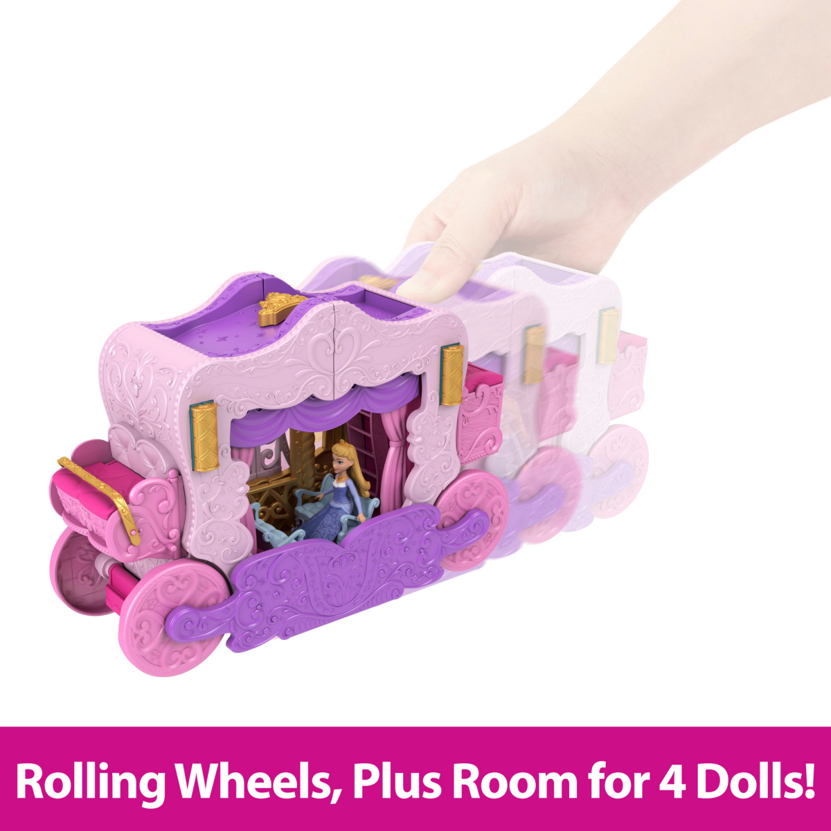 slide 6 of 7, Disney Princess Carriage to Castle 2-in-1 Playset, 1 ct
