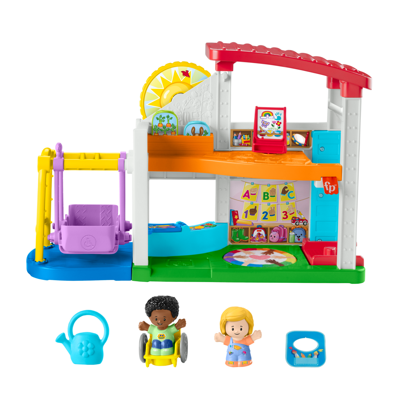 slide 2 of 5, Fisher-Price Little People Play for All School Toddler Playset with Figures & Accessories, 1 ct