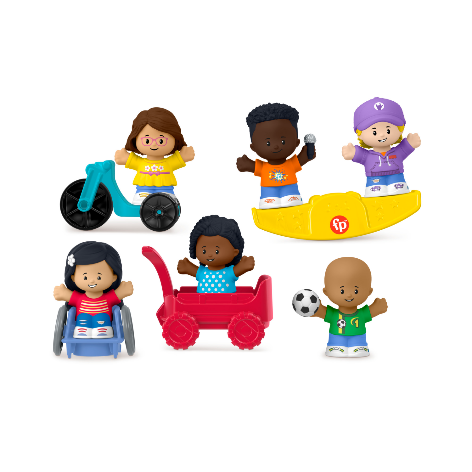 slide 2 of 3, LITTLE PEOPLE FP LP Play for All Figure and Accessory Pack, 1 ct