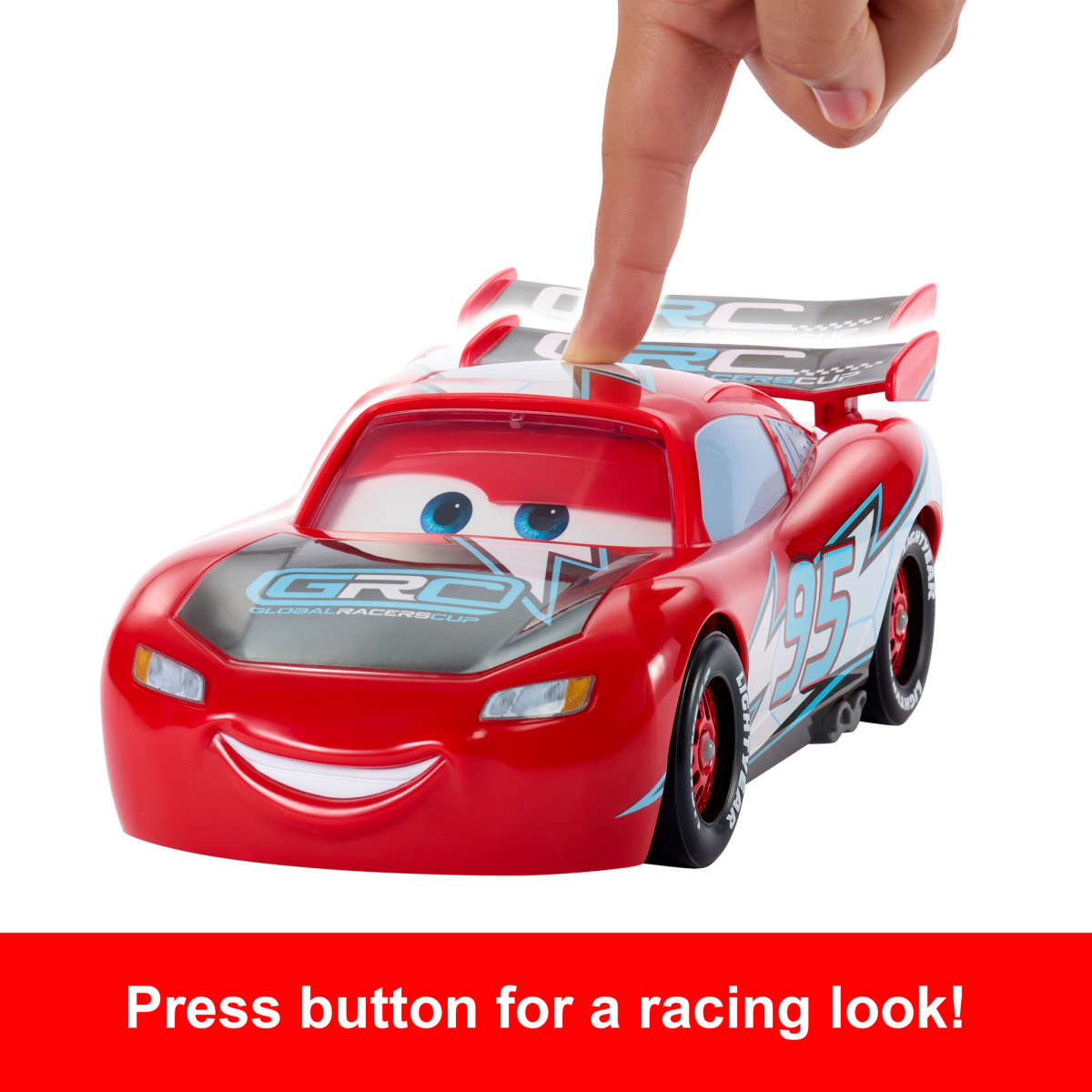 slide 2 of 5, Mattel Disney Pixar Cars Drift & Race Lightning Mcqueen RC Car, 1 ct