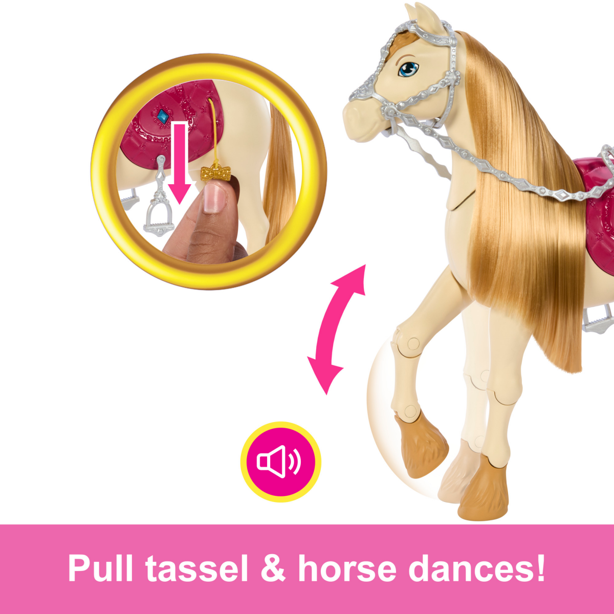 slide 3 of 5, Barbie Content Feature Horse Playset 13pc, 13 ct