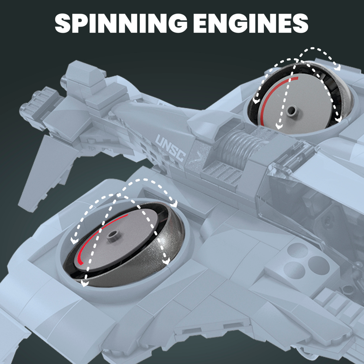 slide 4 of 5, MEGA BLOKS MEGA Halo UNSC Arctic Burn Wasp, 1 ct