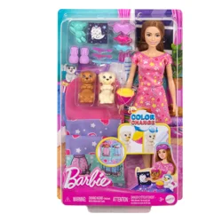 Barbie MATTEL GAMES Barbie Doll Puppy Slumber Party Playset