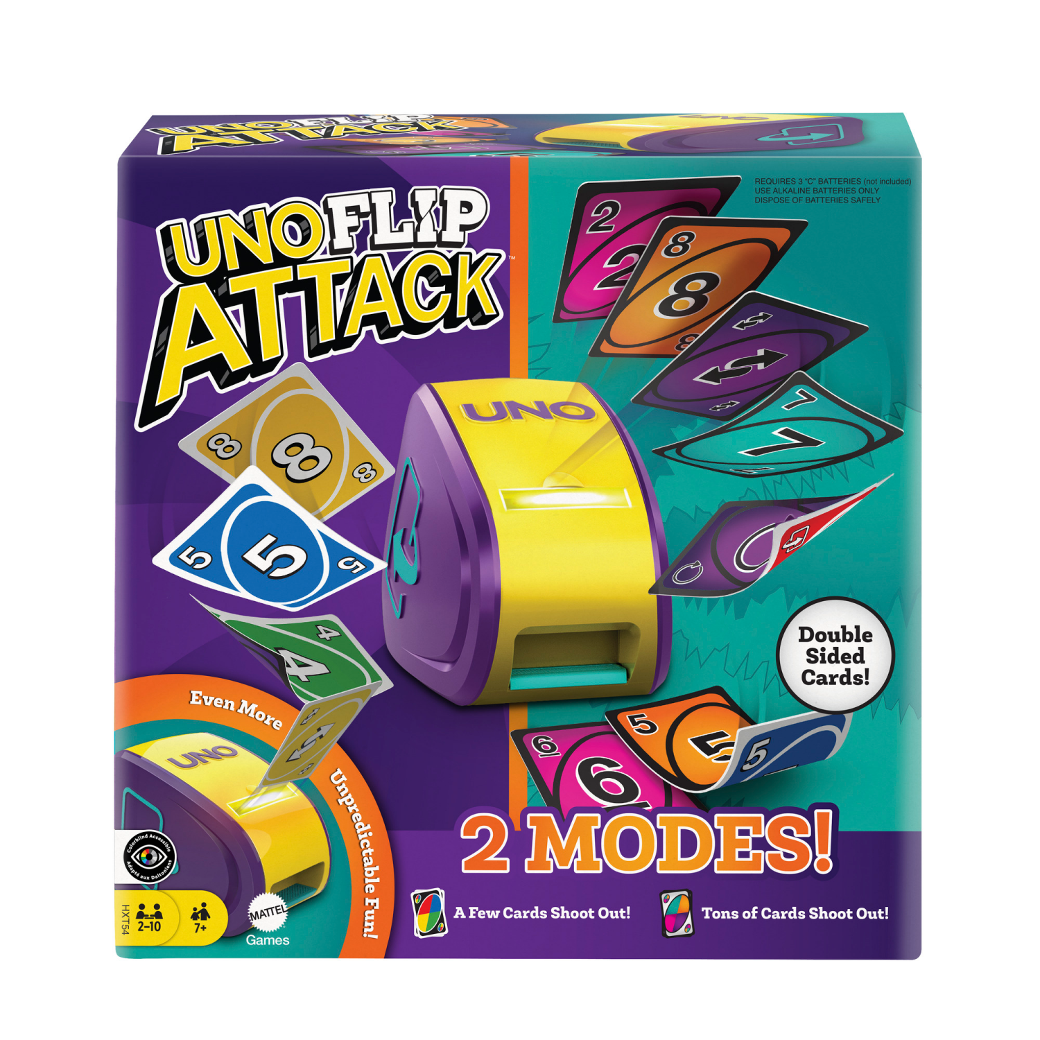slide 1 of 5, UNO MATTEL GAMES UNO Flip Attack, 1 ct