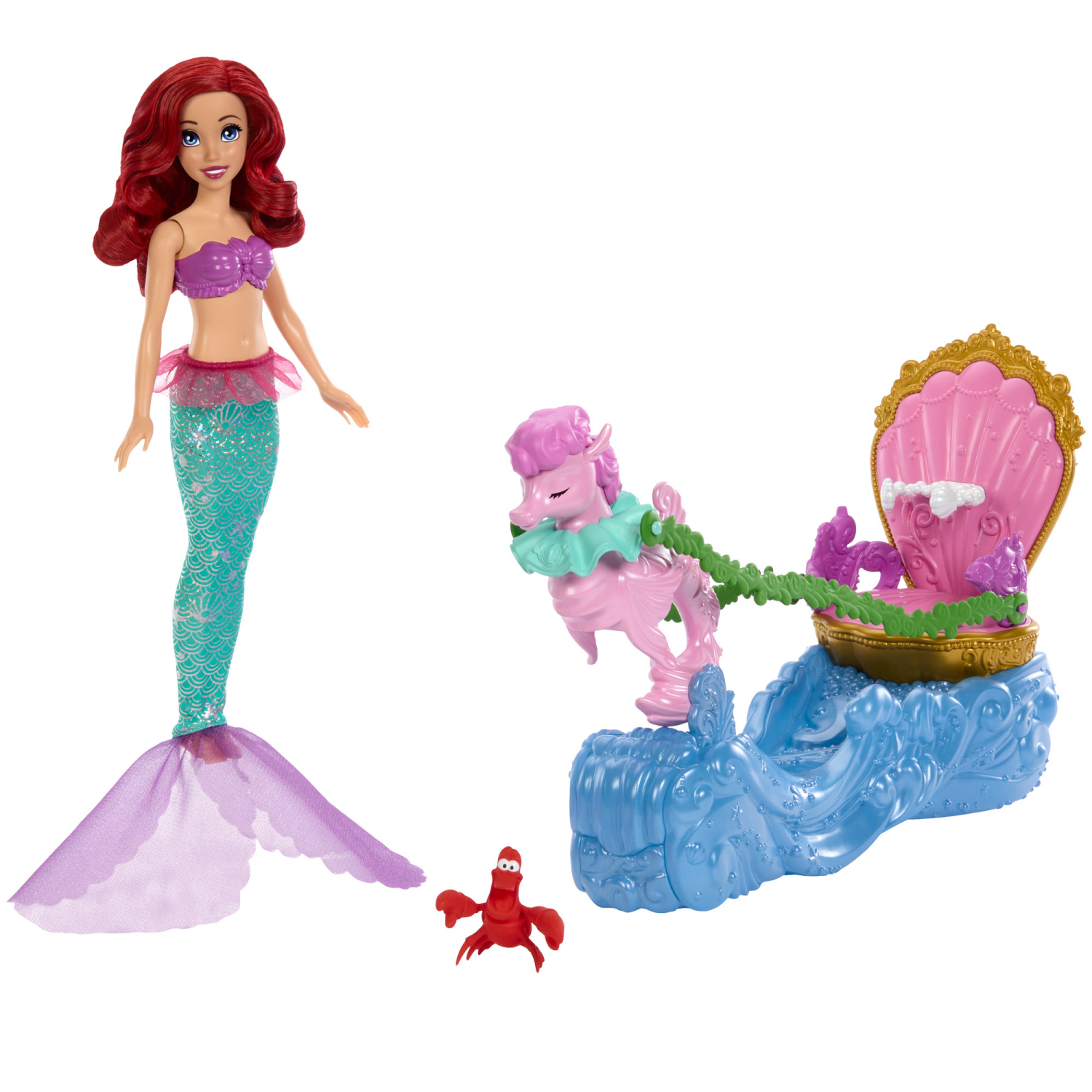 slide 2 of 7, MATTEL GAMES Disney Princess Ariel's Chariot, 1 ct