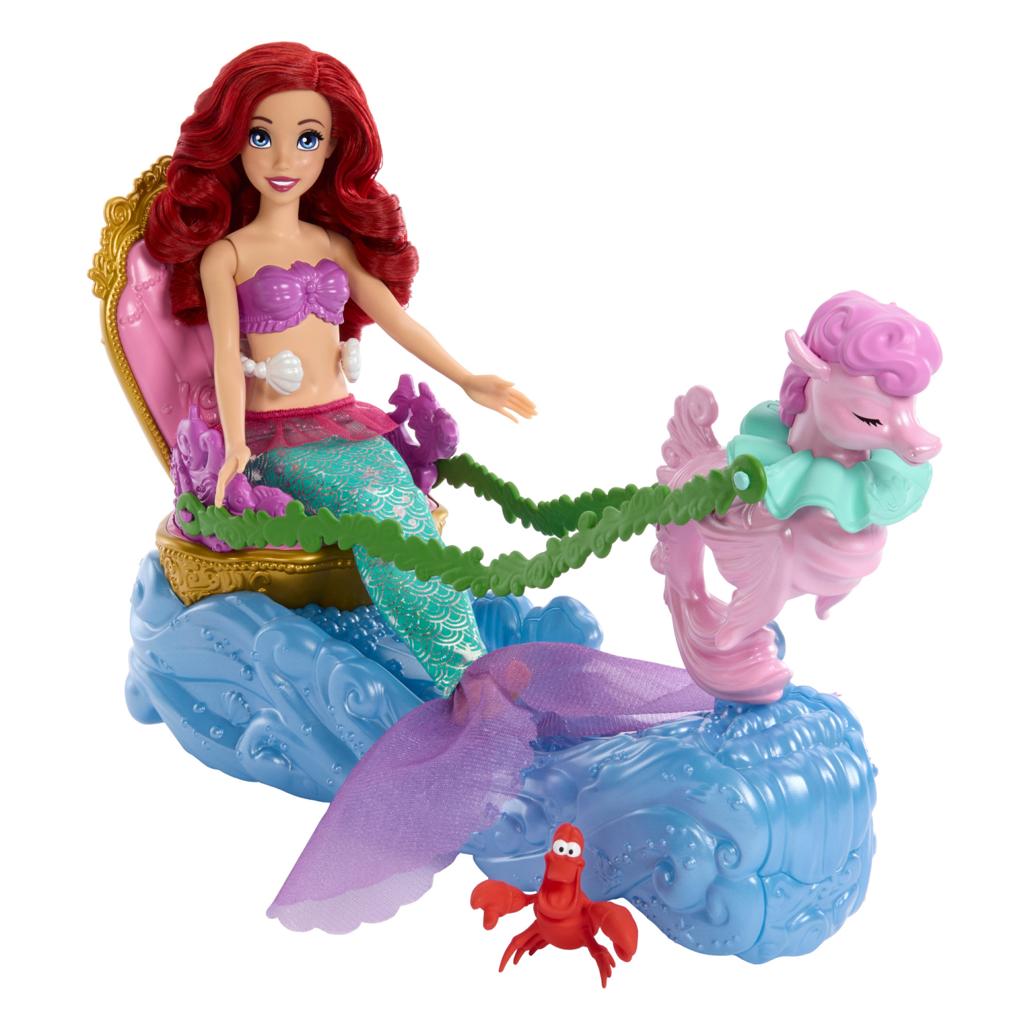 slide 2 of 5, MATTEL GAMES Disney Princess Ariel's Chariot, 1 ct