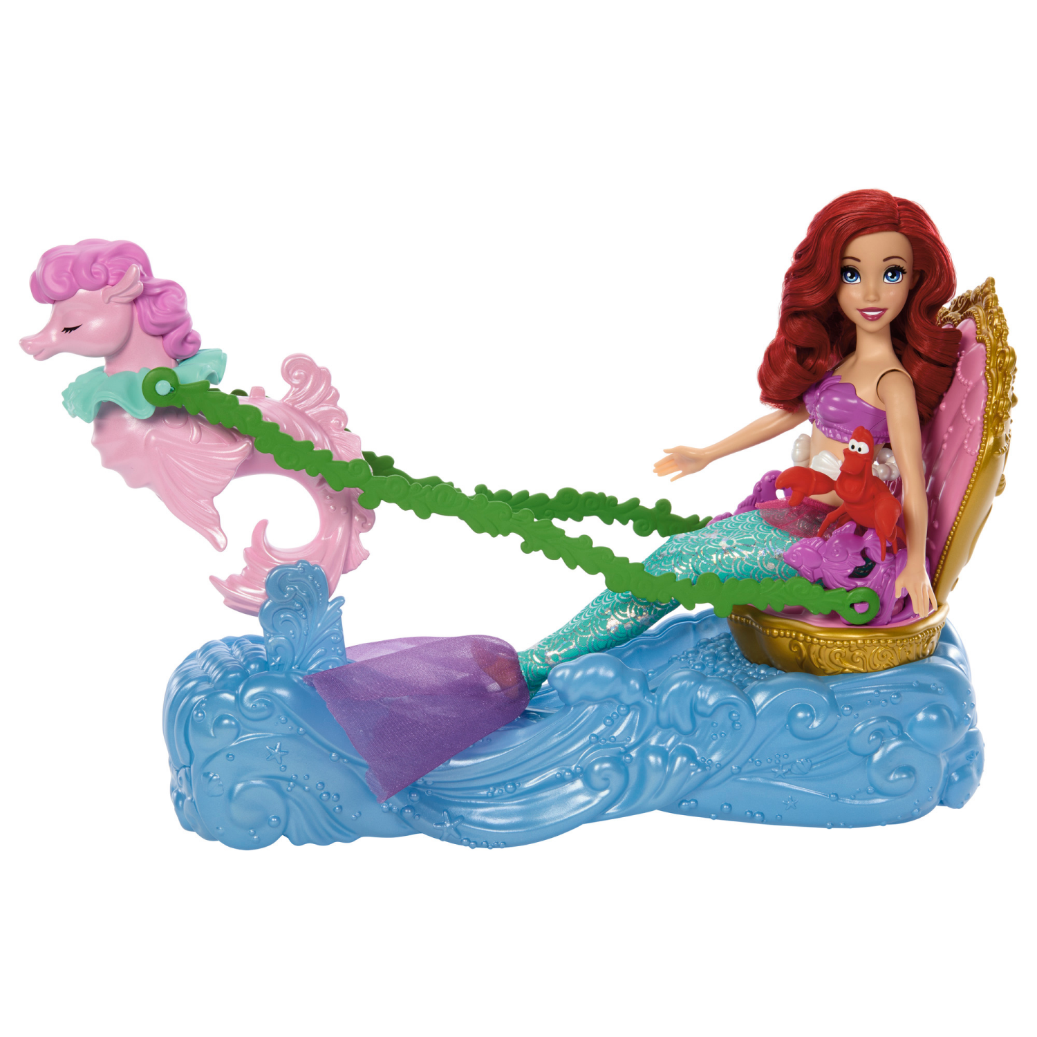 slide 3 of 7, MATTEL GAMES Disney Princess Ariel's Chariot, 1 ct