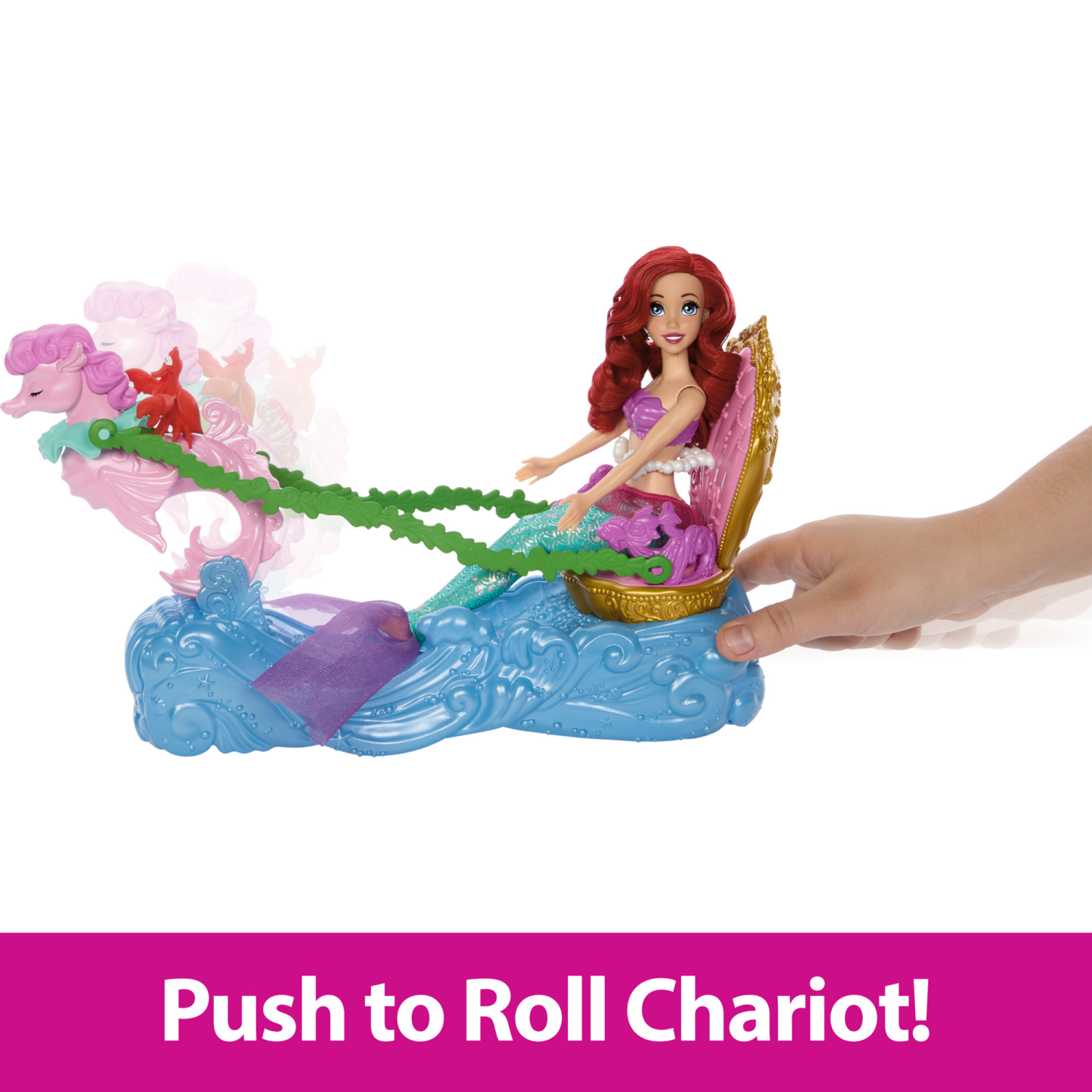 slide 4 of 5, MATTEL GAMES Disney Princess Ariel's Chariot, 1 ct