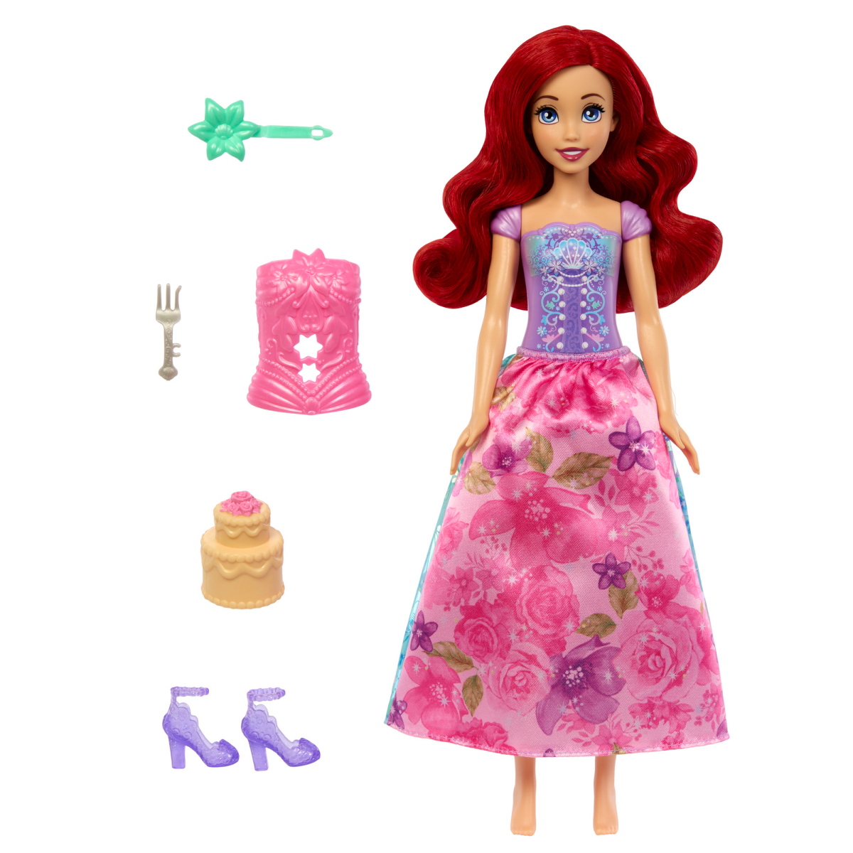 slide 2 of 3, Disney Princess Spin & Reveal Ariel Doll, 1 ct