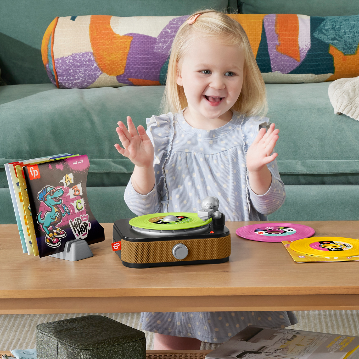 slide 3 of 6, Fisher-Price® Rockin'™ Record Player, 1 ct