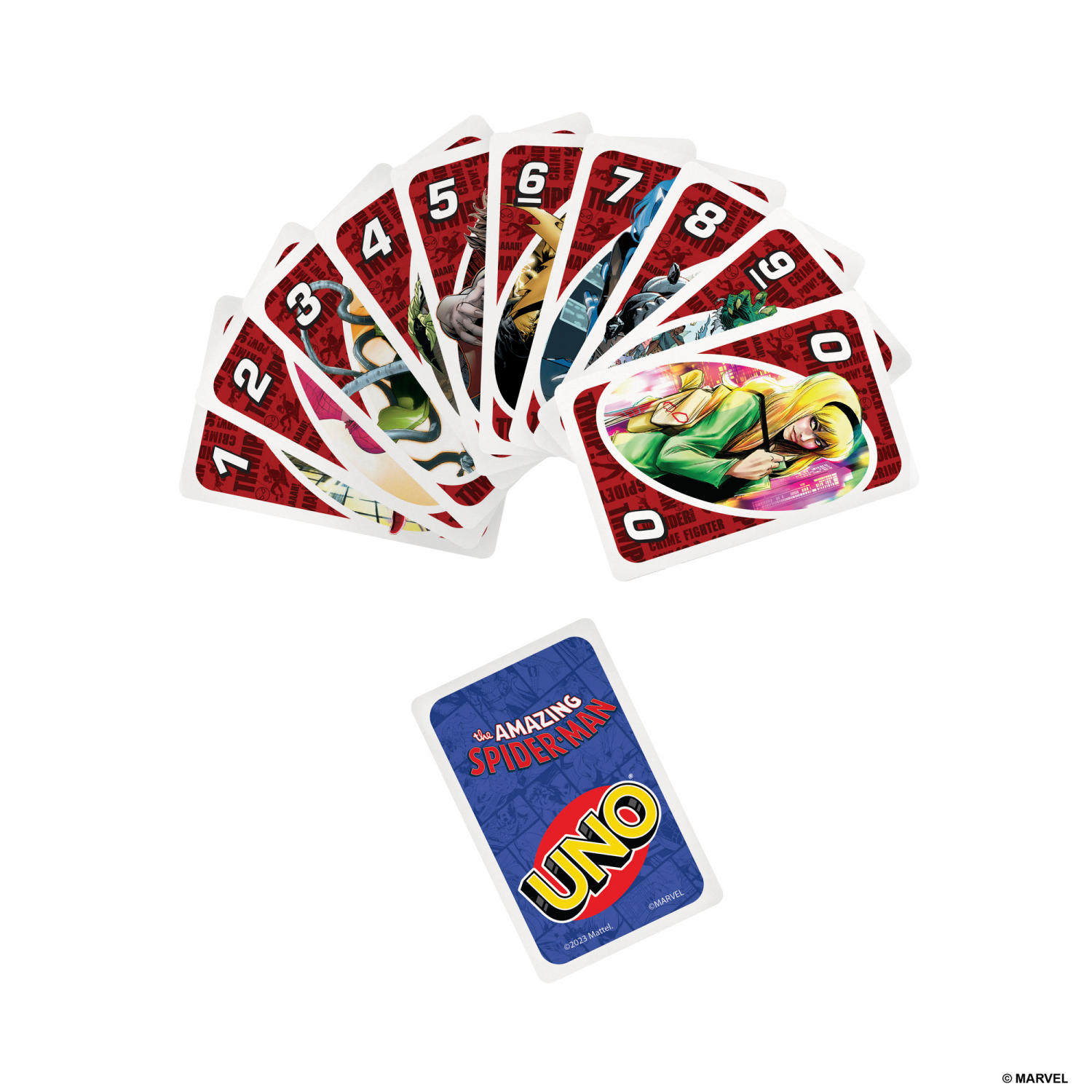 slide 2 of 4, MATTEL Uno Spider-Man Card Game, 1 ct