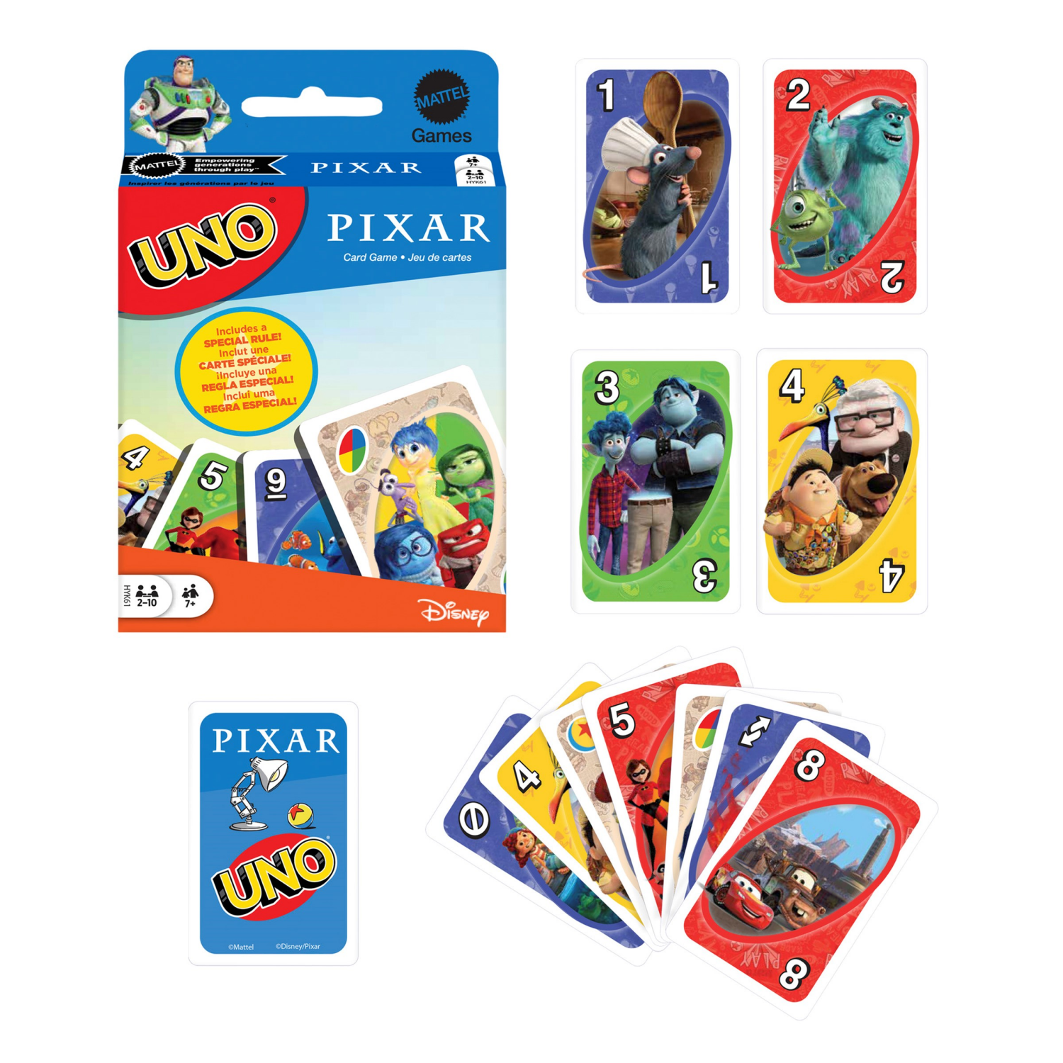 slide 2 of 4, Uno Pixar Card Game, 1 ct