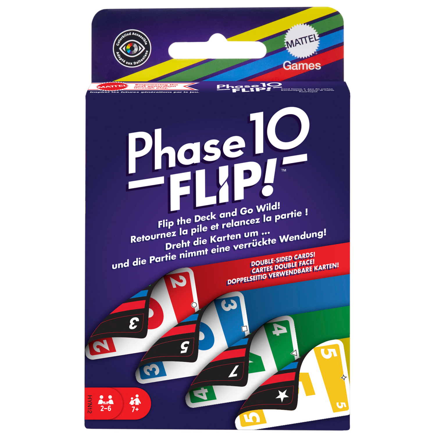 slide 1 of 6, Mattel Phase 10 Flip!™ Card Game, 1 ct