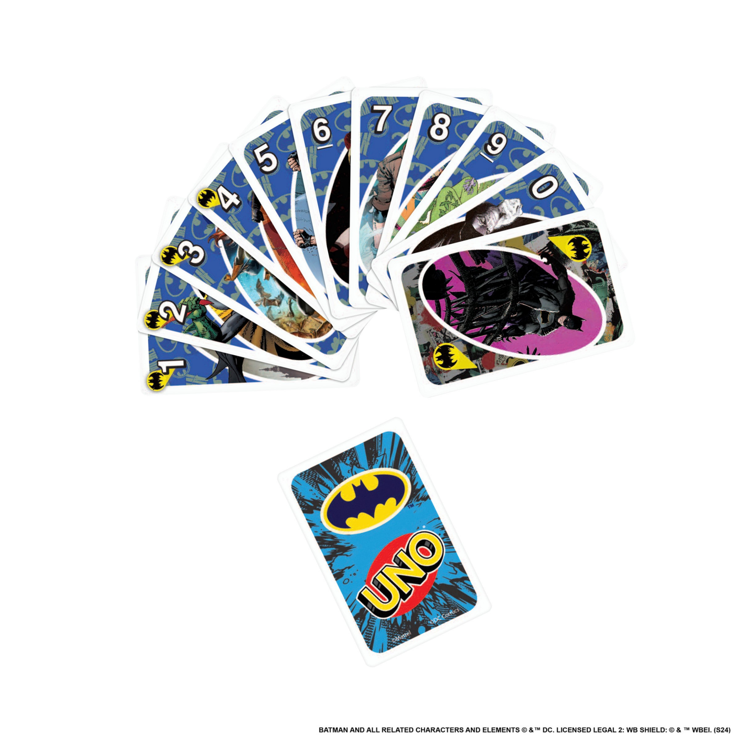 slide 2 of 4, UNO MATTEL GAMES UNO Batman Comics, 1 ct
