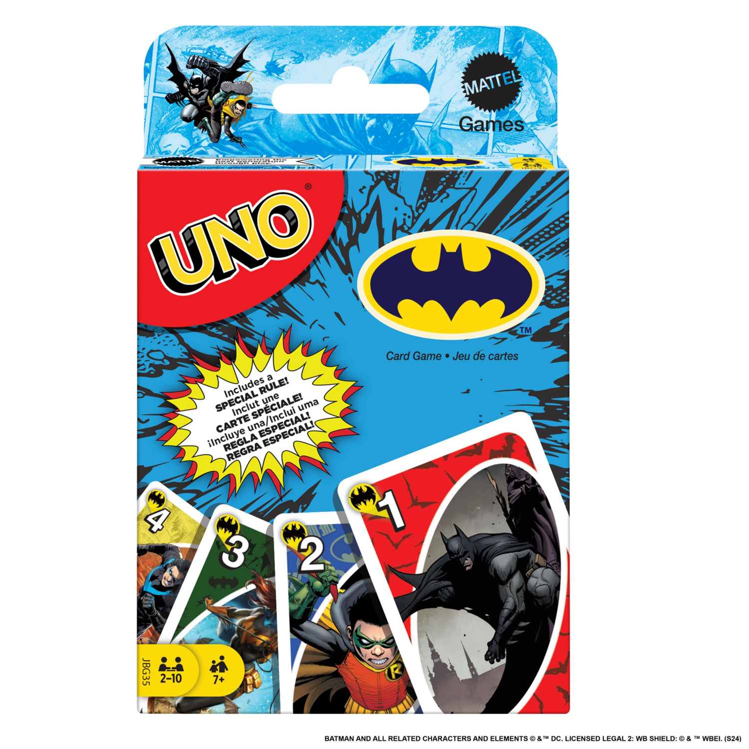 slide 1 of 4, UNO MATTEL GAMES UNO Batman Comics, 1 ct