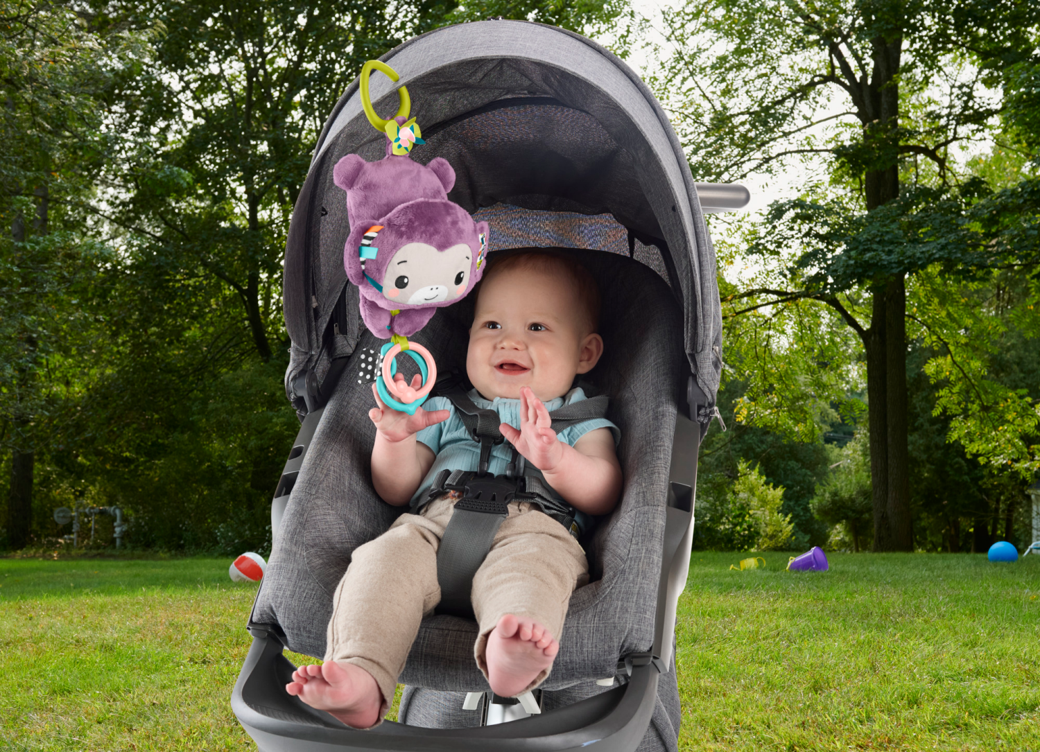 slide 2 of 3, Fisher-Price Fisher-Price Sing & Go Purple Monkey, 1 ct