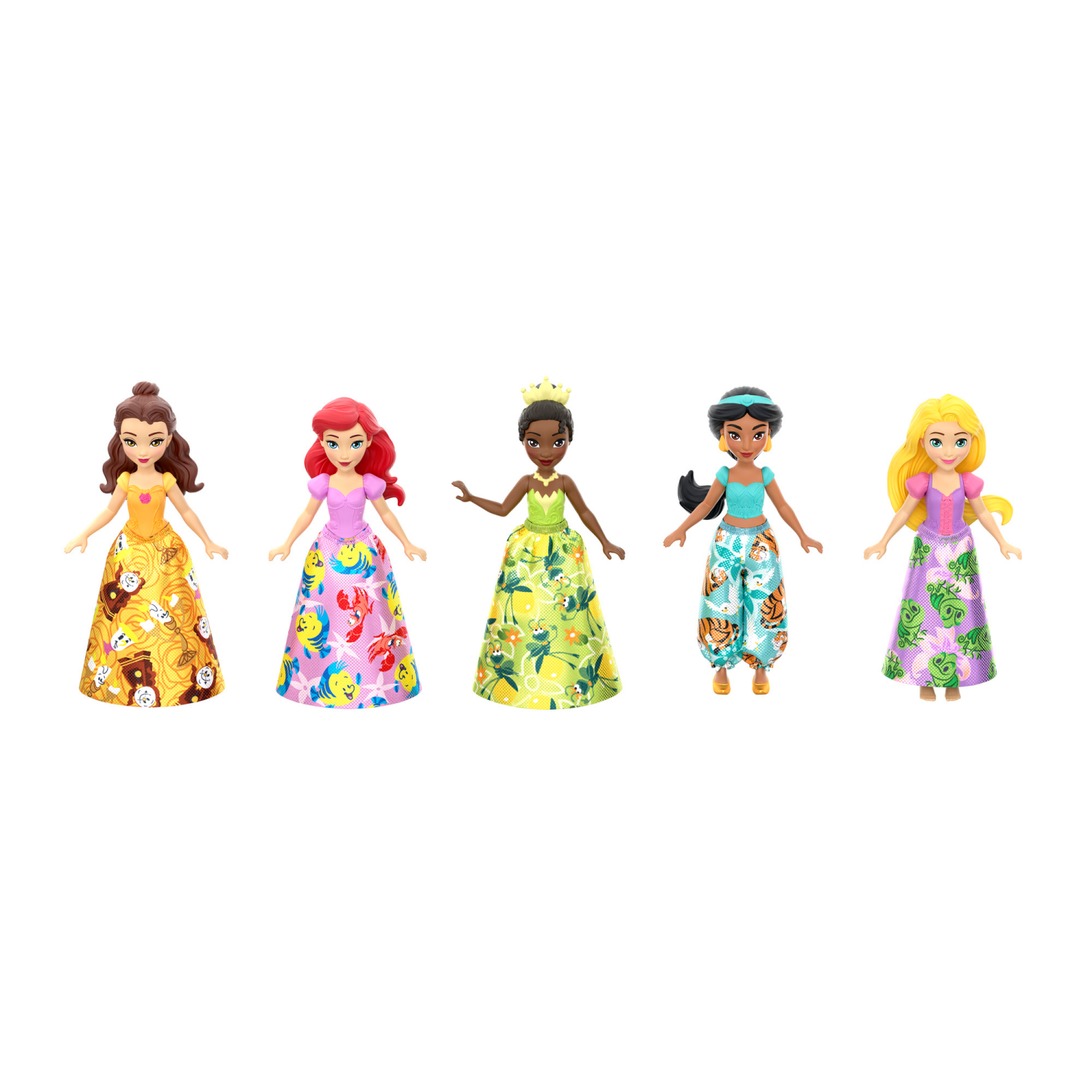 slide 3 of 5, Disney Princess and Friends Set with 5 Small Dolls in Sparkling Outfits and 5 Friend Figures, 1 ct