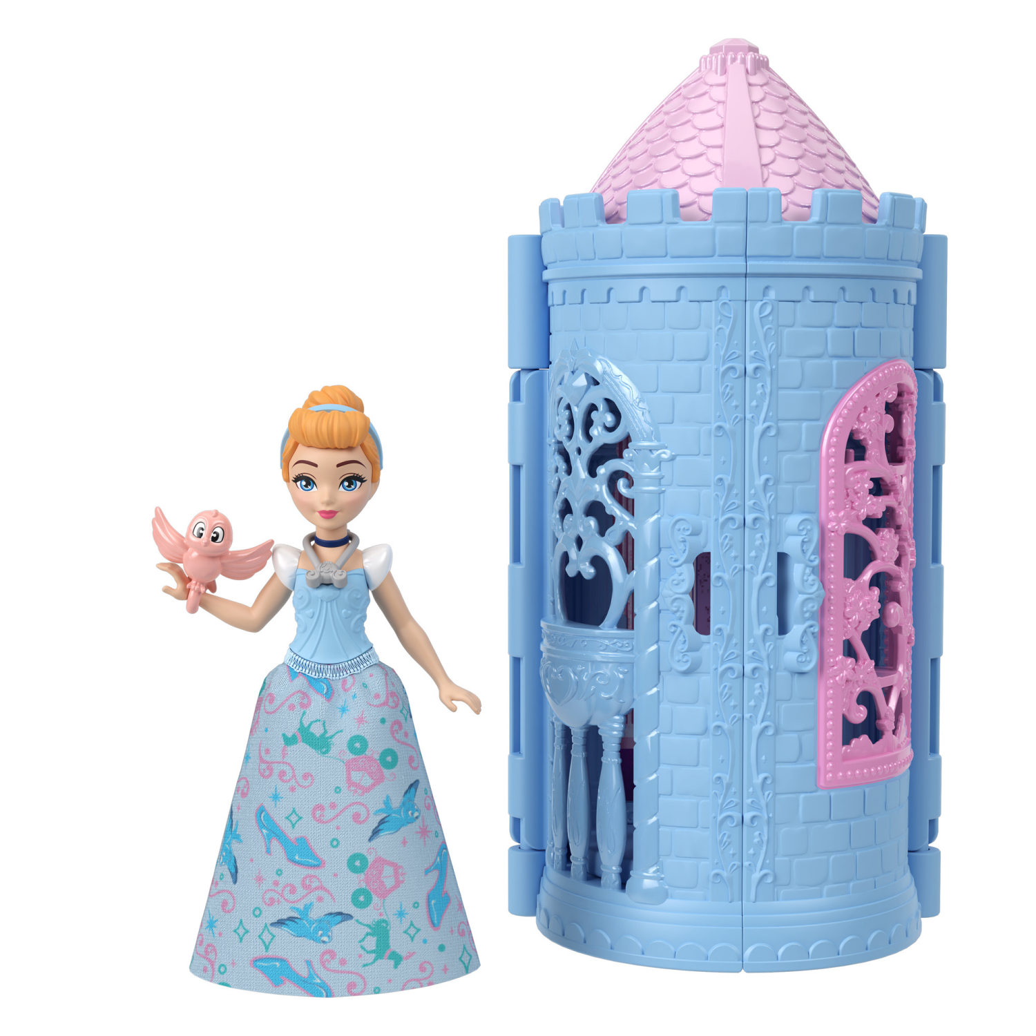 slide 3 of 5, Disney Princess Tower Surprise Small Dolls and Stacking Playsets with 5 Surprises, 1 ct