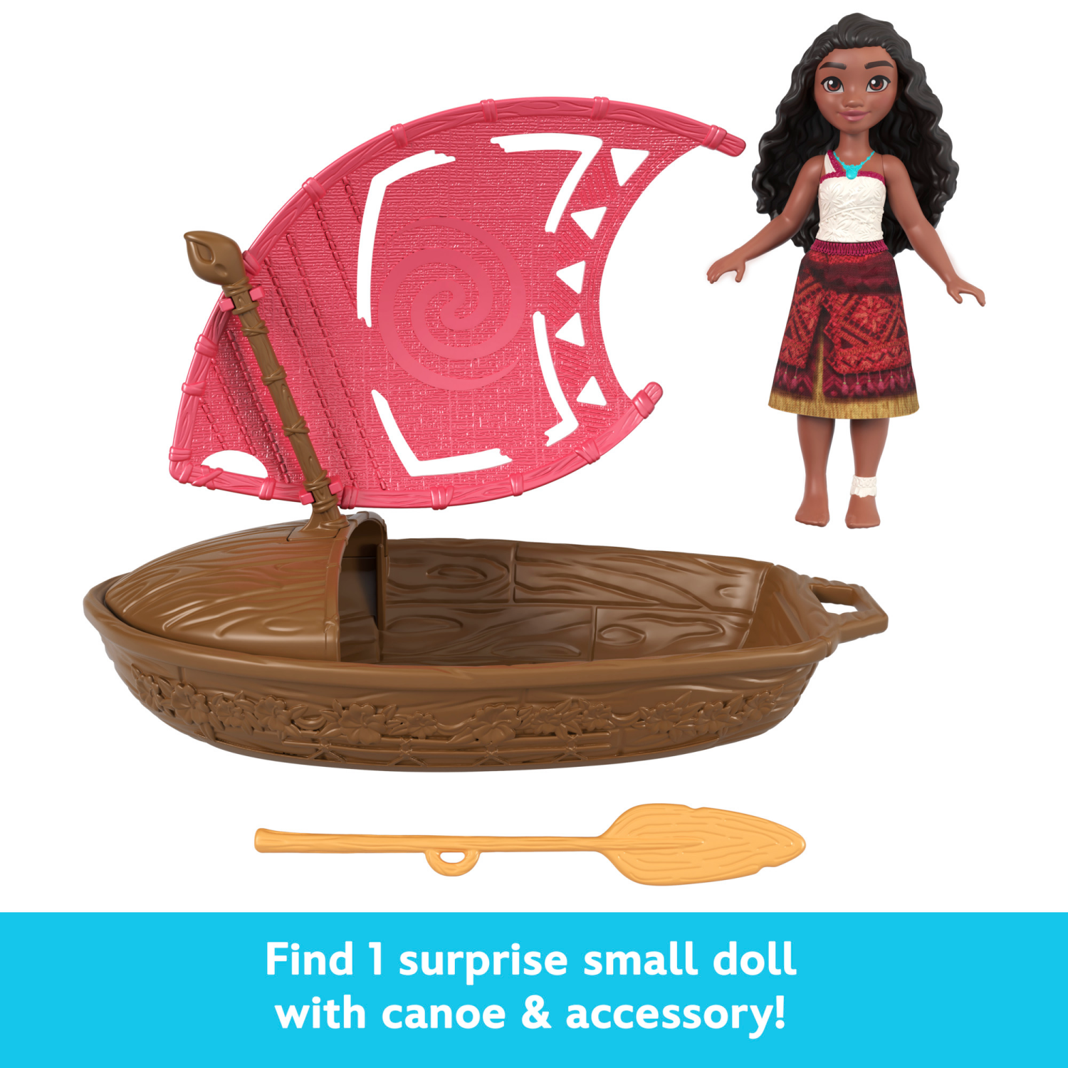 slide 4 of 8, Disney Moana 2 WAYFINDER WONDERS Small Doll & Boat Assortment, 1 ct