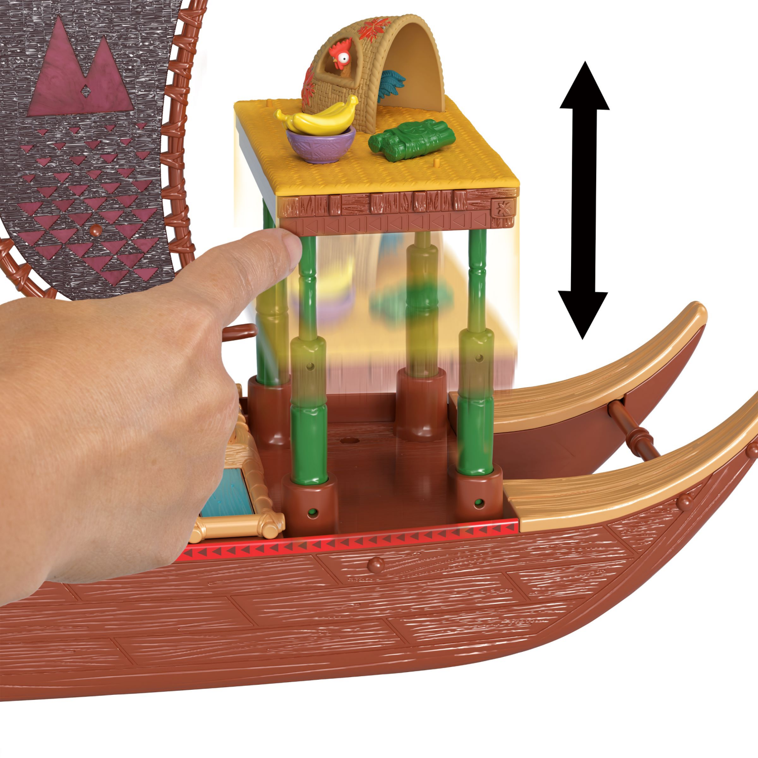 slide 6 of 8, Disney Moana 2 Moana's Adventure Canoe Playset, 1 ct