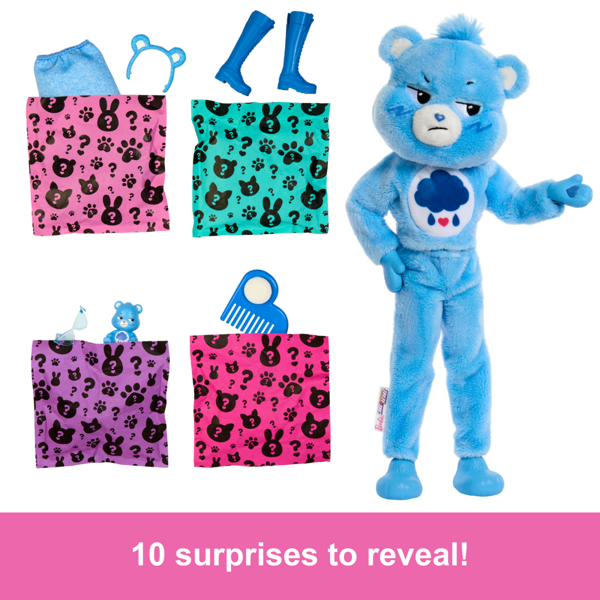 slide 7 of 7, Care Bears Barbie Cutie Reveal Doll, 1 ct