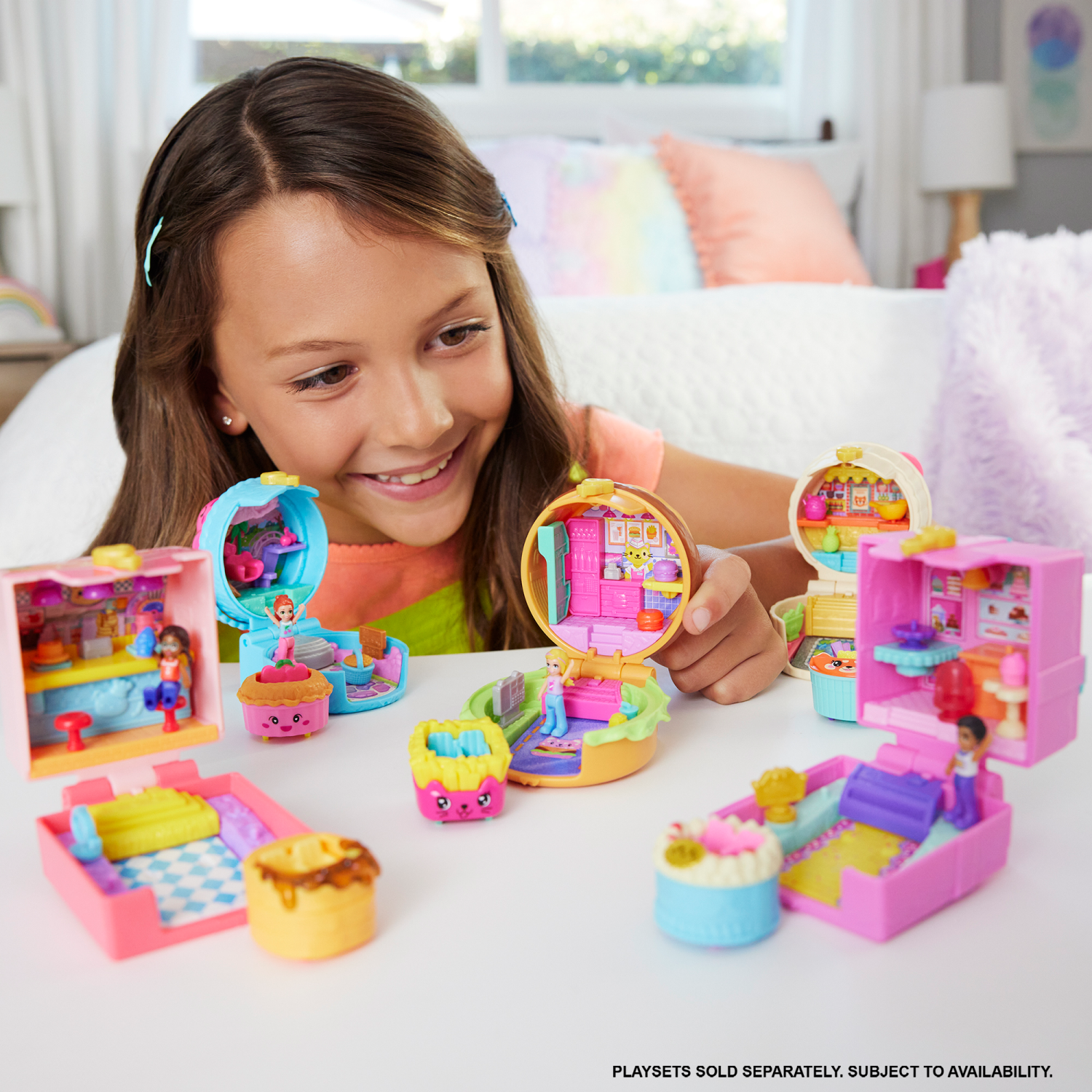slide 7 of 8, POLLY POCKET TINY TAKE OUT REVEAL Assortment, 1 ct