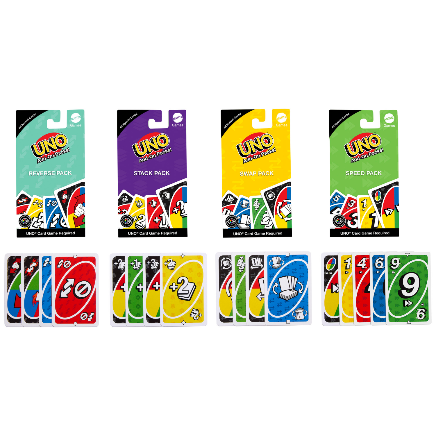 slide 1 of 6, UNO® Add-On Packs Assortment, 1 ct
