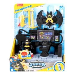 Imaginext DC Comics Fisher-Price Super Friends Bat Command Center Playset with Lights & Batman Figure