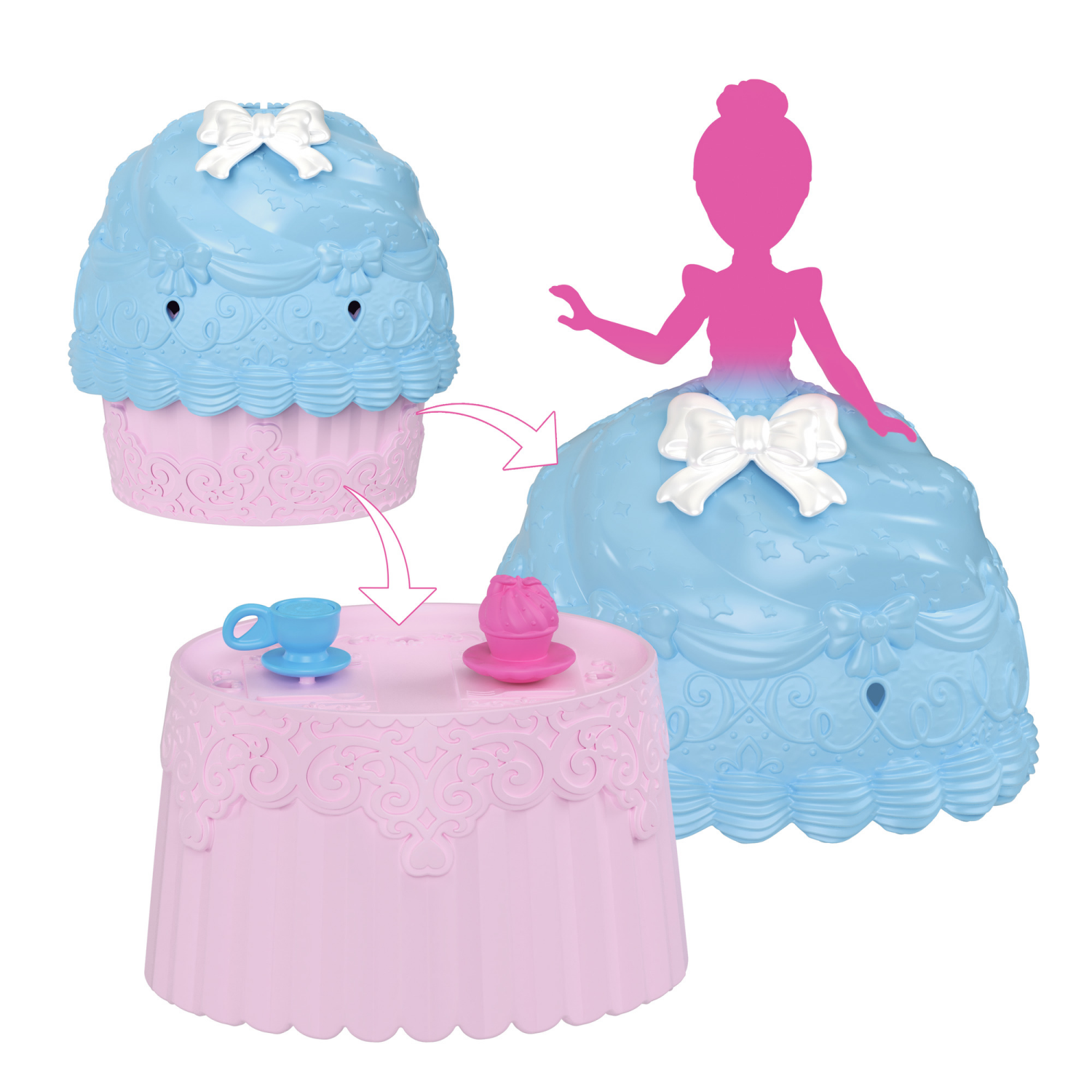 slide 7 of 7, Mattel Disney Princess 3+ Cupcake Doll Reveal 1 Each, 1 ct