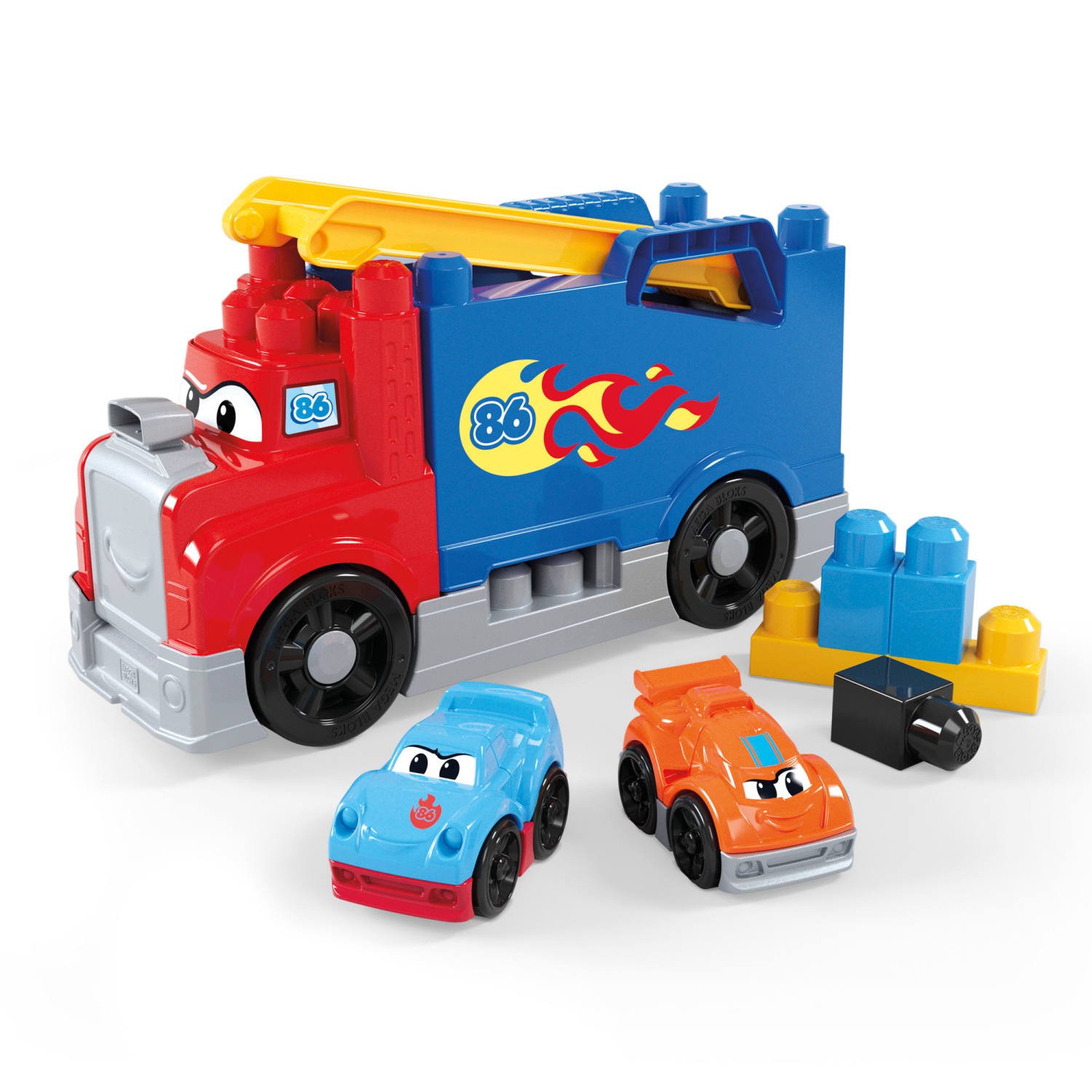 slide 2 of 7, Mega Bloks First Builders Build & Race Rig Toy Blocks for Toddler - 19pc, 19 ct