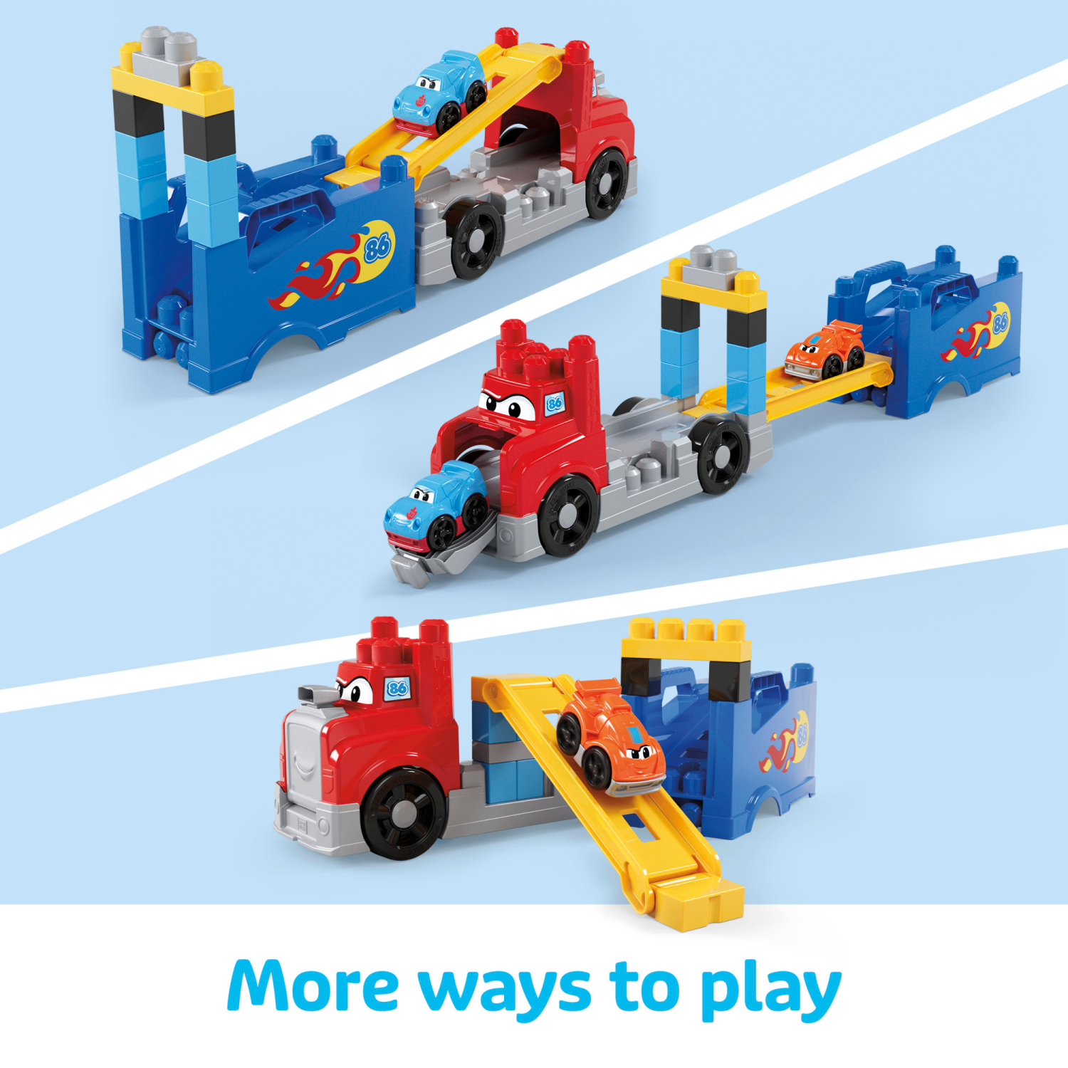 slide 5 of 7, Mega Bloks First Builders Build & Race Rig Toy Blocks for Toddler - 19pc, 19 ct