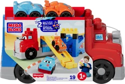 Mega Bloks First Builders Build & Race Rig Toy Blocks for Toddler - 19pc