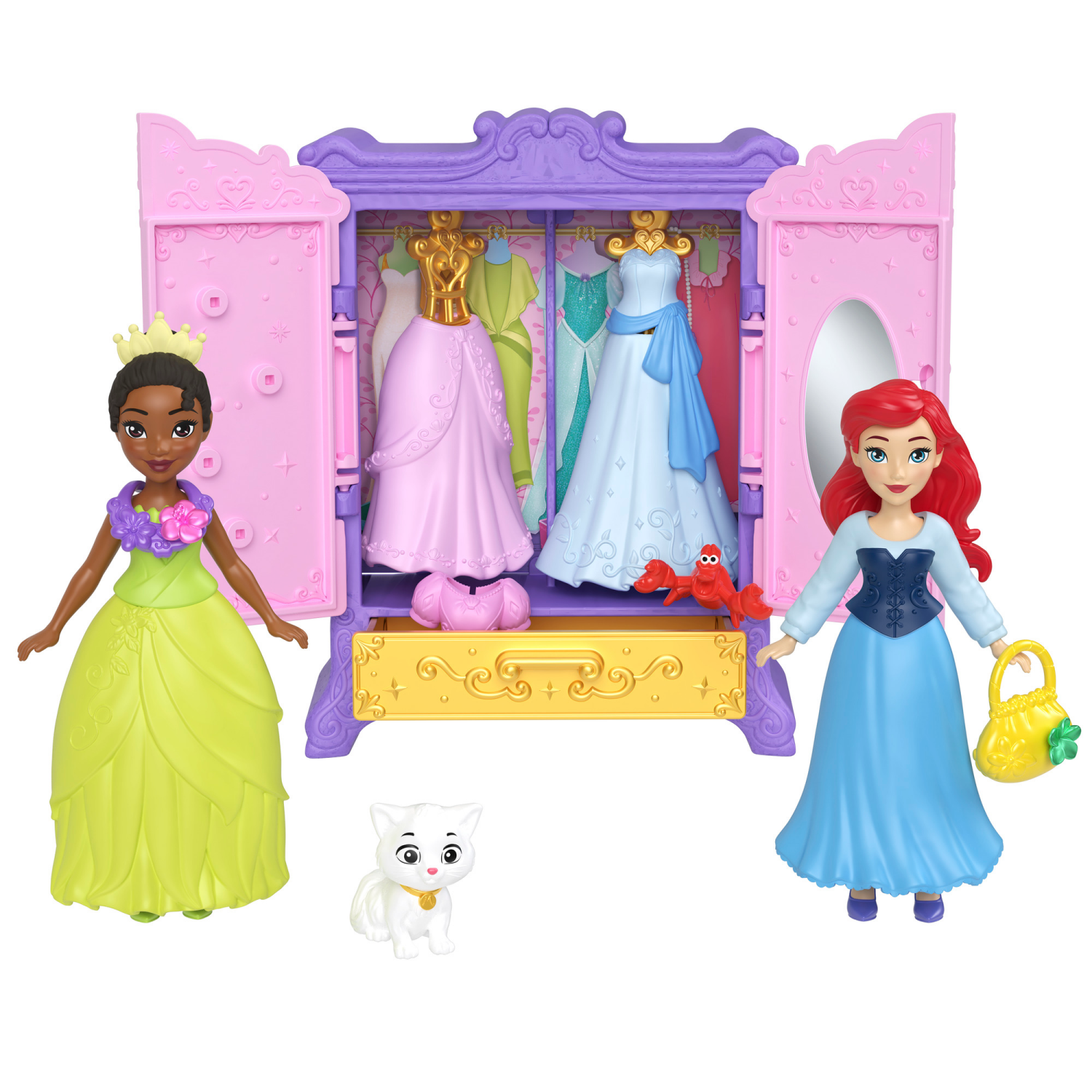 slide 4 of 7, Disney Princess Royal Wardrobe Small Doll Set, 1 ct