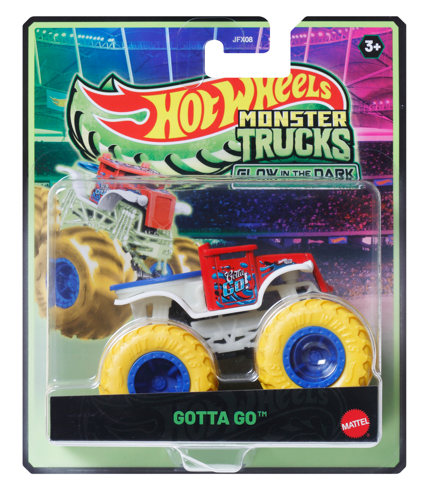 slide 4 of 8, Hot Wheels Monster Trucks Glow in the Dark Assortment, 1 ct