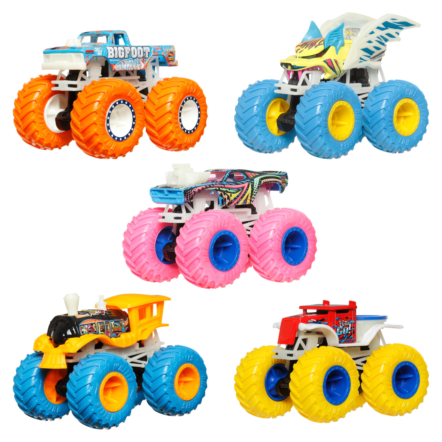 slide 5 of 8, Hot Wheels Monster Trucks Glow in the Dark Assortment, 1 ct