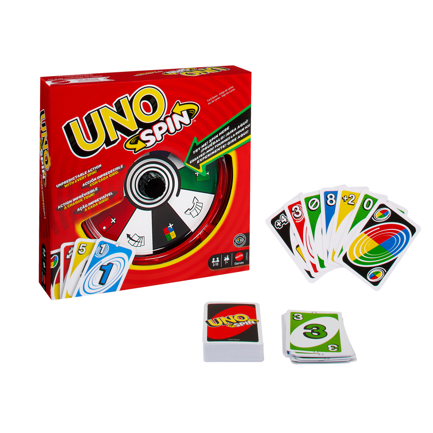 slide 2 of 7, UNO Spin Board Game, 1 ct