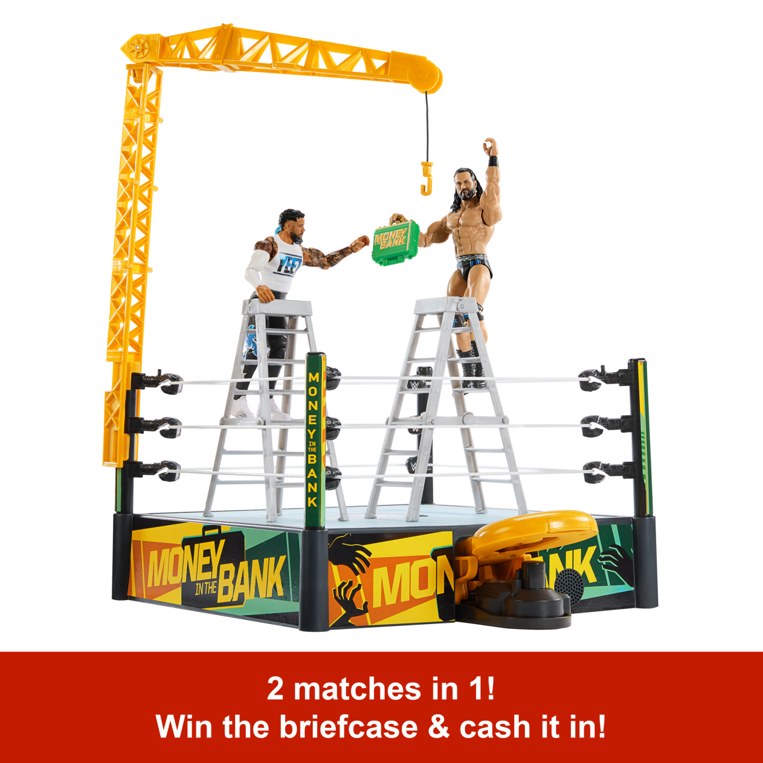 slide 6 of 6, WWE® Money in the Bank® Cash-In Ring Playset, 1 ct