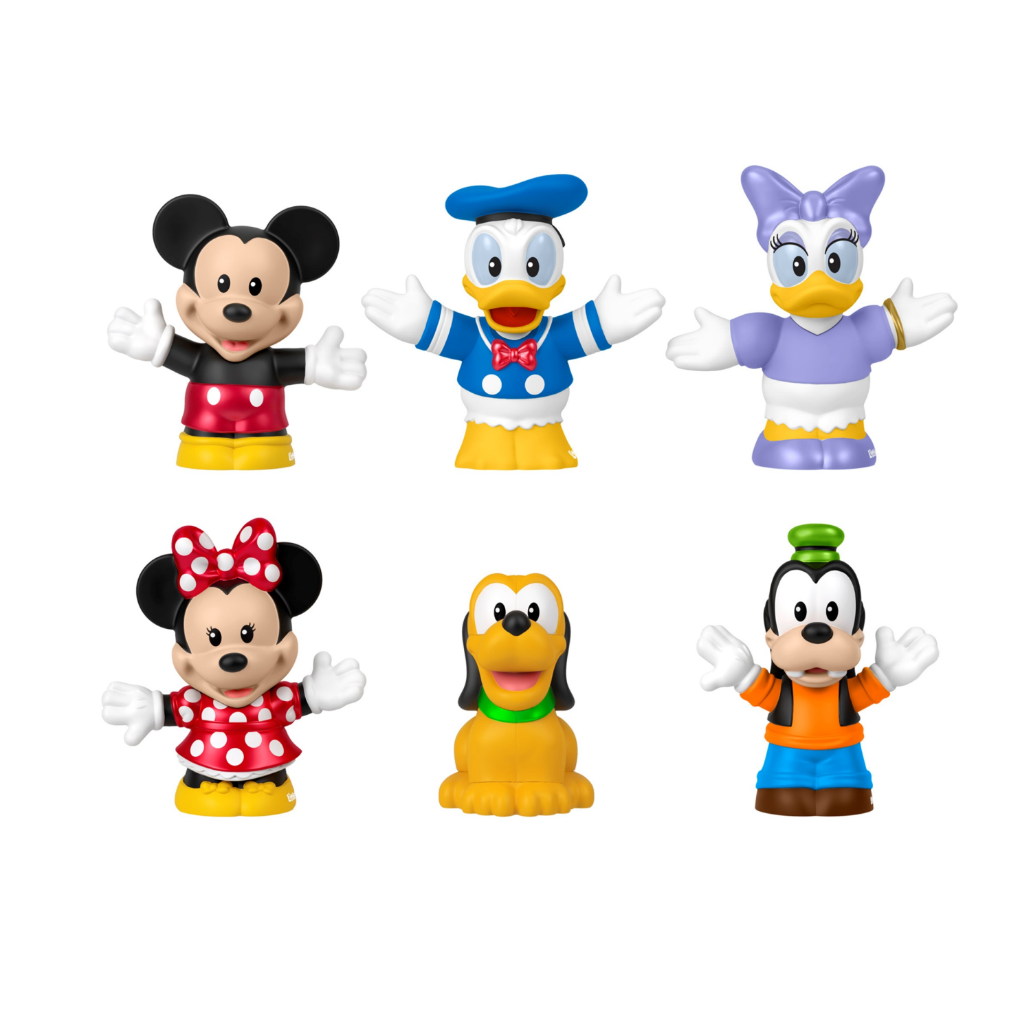 slide 2 of 3, Fisher-Price Little People Mickey & Friends Figures, 6 ct