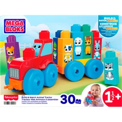 Fisher Price Mega Bloks Build & Match Animal Tractor