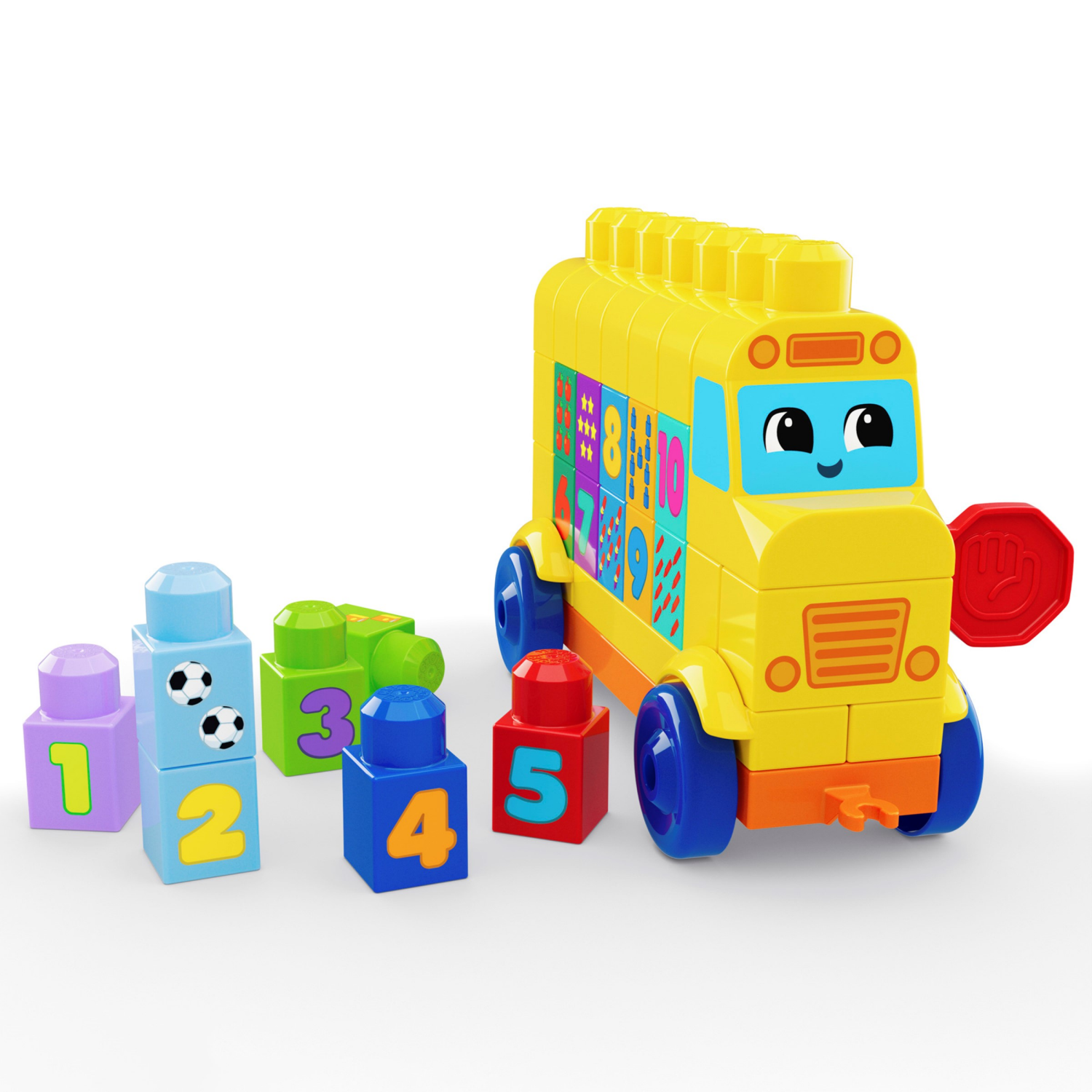 slide 2 of 2, Fisher Price Mega Bloks Build & Count Bus, 1 ct