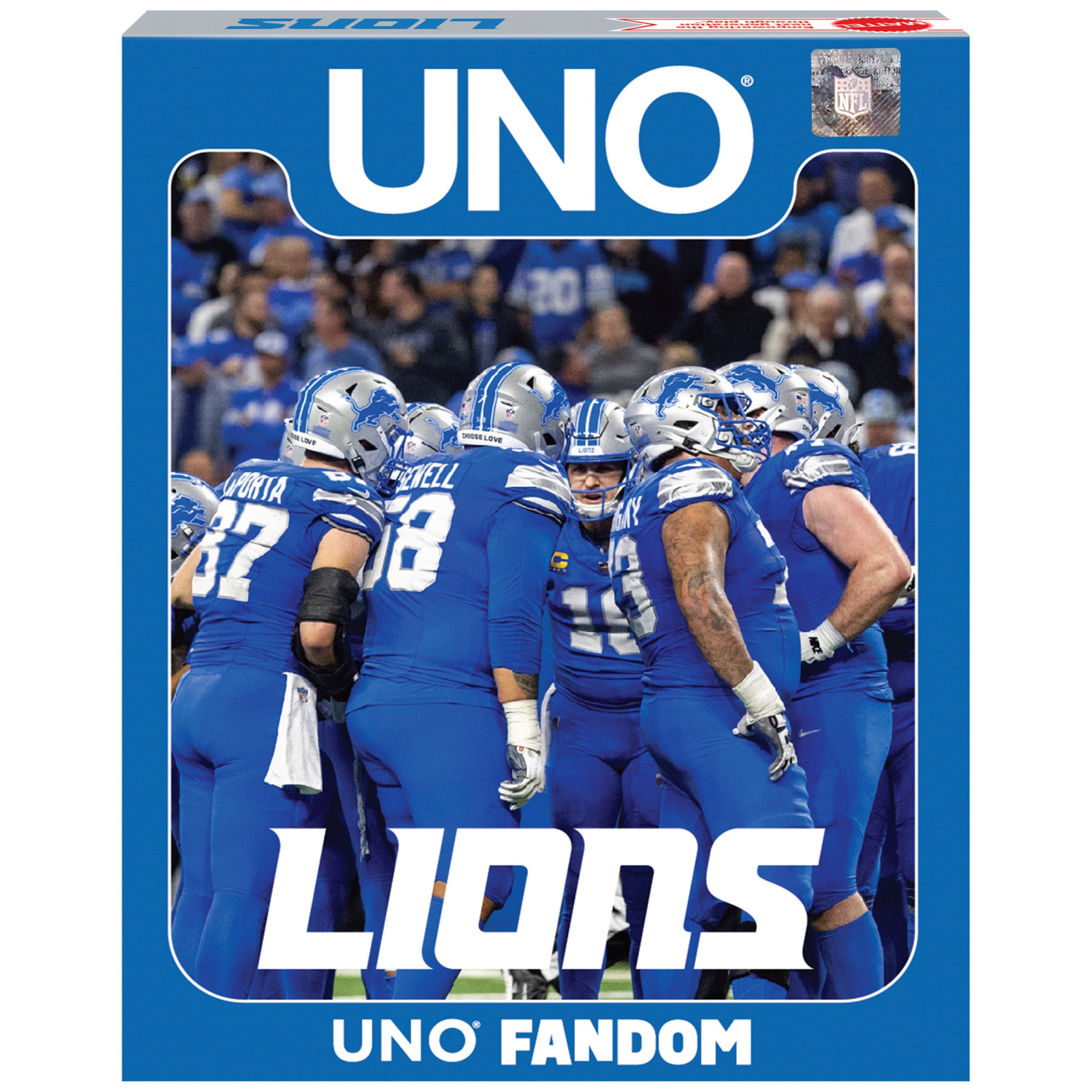 slide 1 of 2, UNO® Fandom Detroit Lions, 1 ct