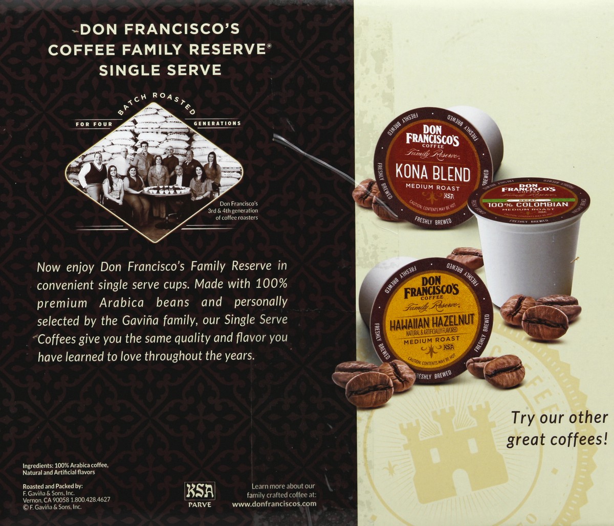 slide 8 of 8, Don Francisco's Coffee 100 ea, 100 ct