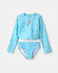 Carters Girls 2-Piece Bluey™ Rashguard Swimsuit Set - Blue Blue 12
