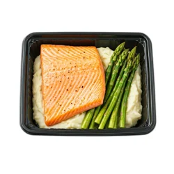 The Fresh Market Ginger Glazed Salmon with Fresh Asparagus & Creamy Mashed Potatoes Market Meal Kit