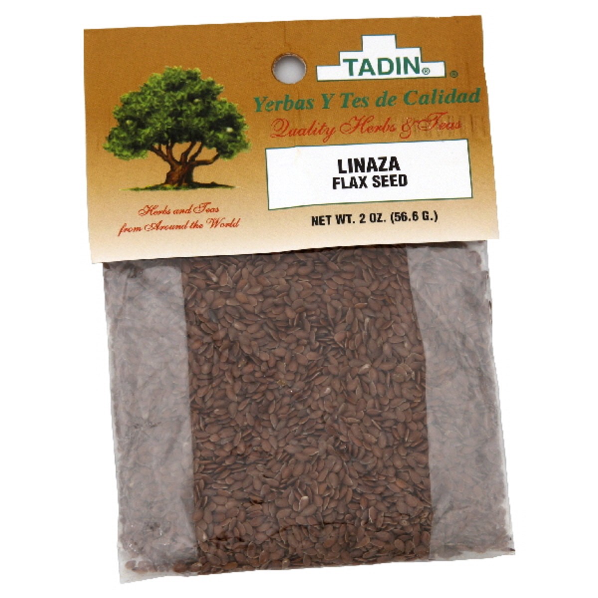 slide 2 of 2, Tadin Herbs & Tea Linaza (Whole Flax Seed), 2 oz