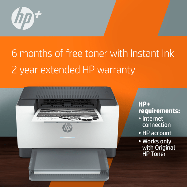 slide 3 of 10, HP Laserjet M209Dwe Wireless Black & White Printer With HP+ (6Gw62E), 1 ct