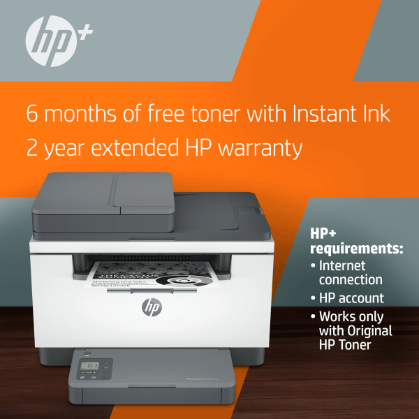 slide 3 of 10, HP Laserjet Mfp M234Sdwe Wireless Black & White All-In-One Printer With HP+ (6Gx01E), 1 ct