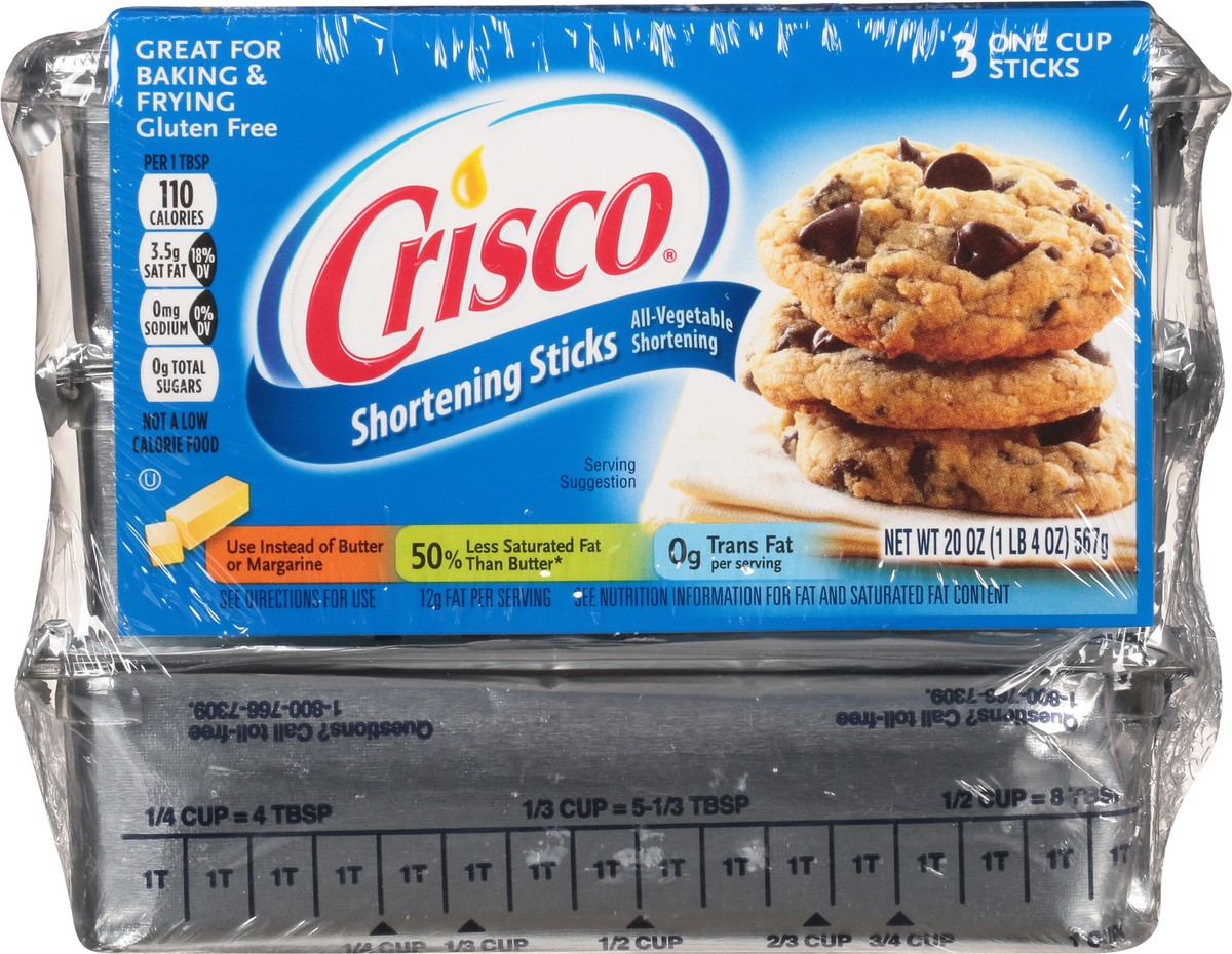 slide 6 of 13, Crisco All-Vegetable Shortening Sticks, 20 oz, 3 ct